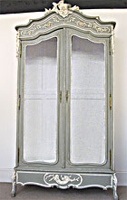 painted rococo style armoire